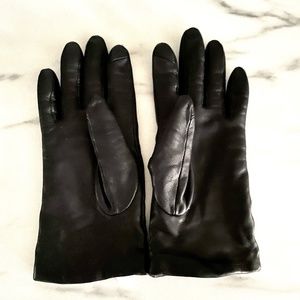 J. Crew Cashmere Lined Leather Touchscreen Gloves - Size S